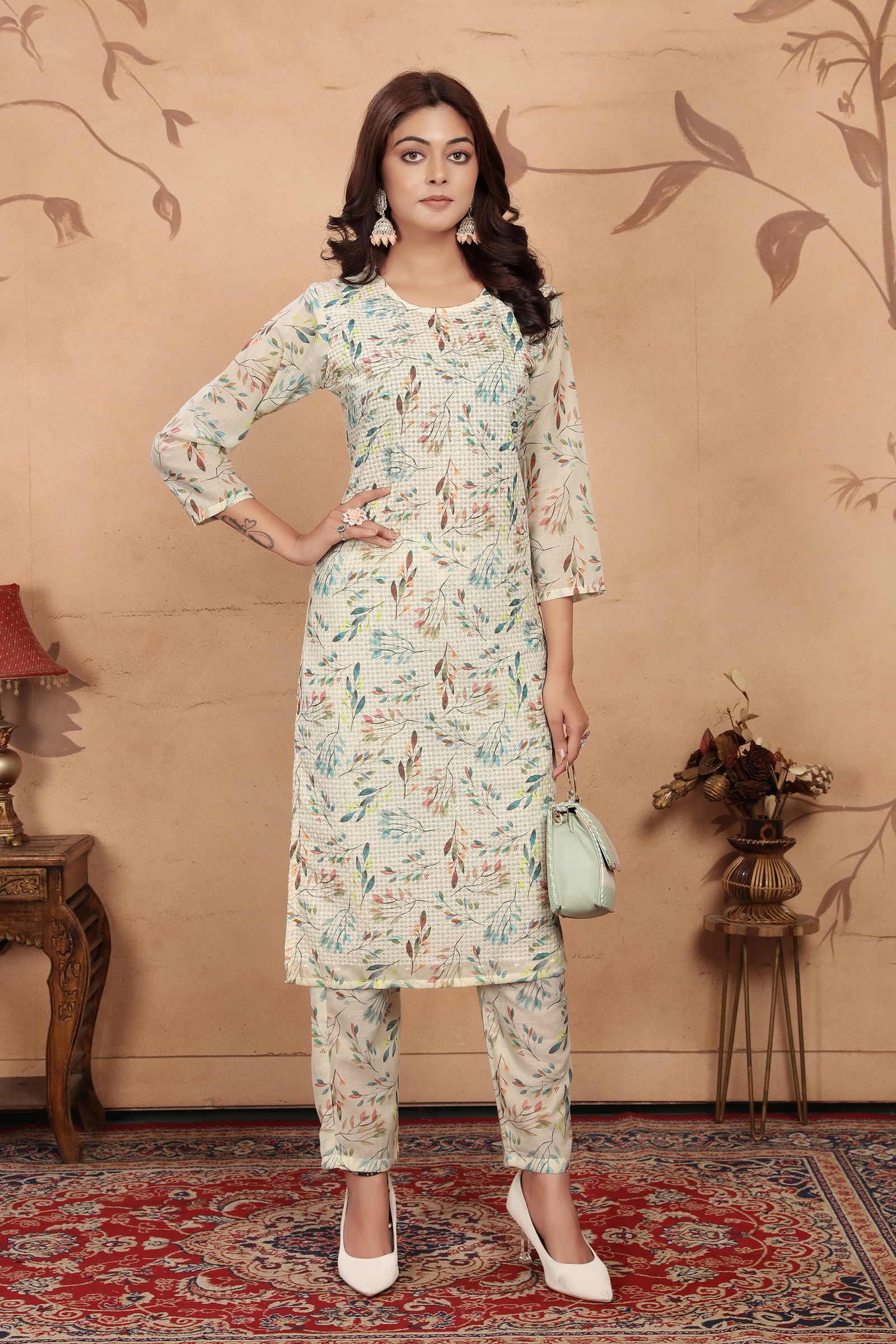 9 Star Radha Vol 3 Cotton Printed Kurti With Bottom Wholesale Shop in Surat
